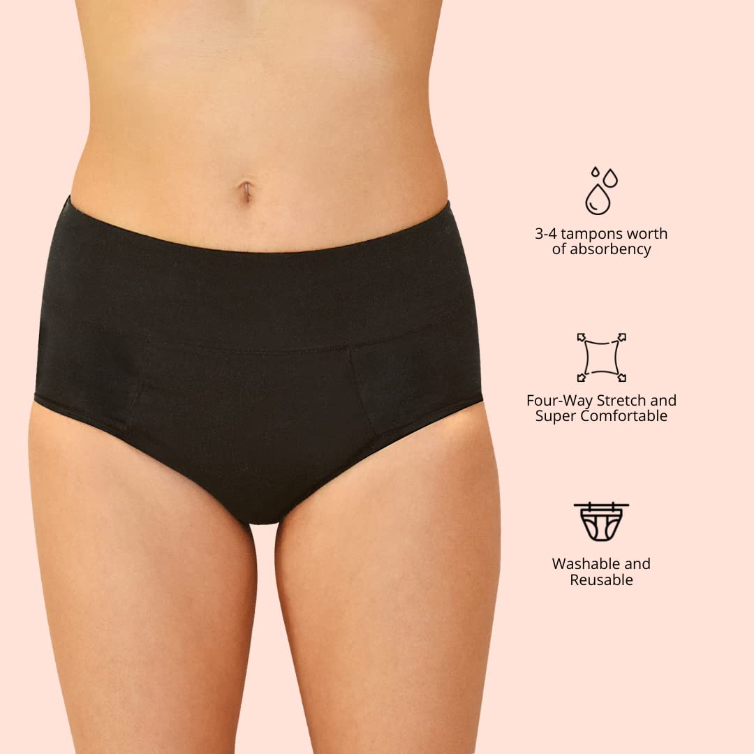 StainFree Reusable Period Panty - 2 Pack Blue Hipster (XS) - Walmart.com